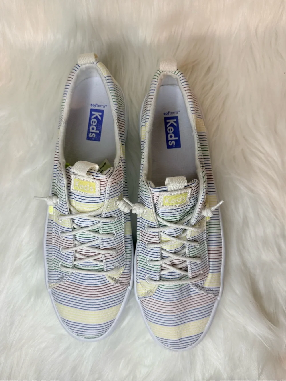 NEW! Men’s Keds Rainbow Pastel Striped Sneakers
